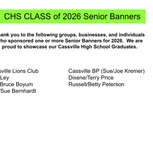 THANK YOU ~ SENIOR BANNERS